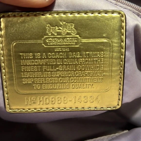 Coach Madison purse with 28” crossbody strap. Cream colored. - Picture 3 of 8